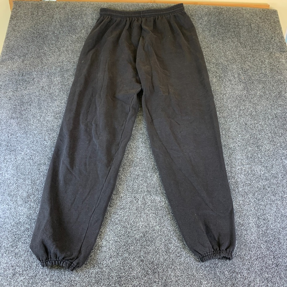 Santee Sweatpants Womens XL Black Cotton Fleece Lined Elastic Waist Tapered Leg